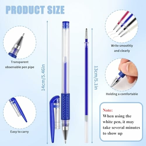 8 Pcs Heat Erasable Pens for Fabric