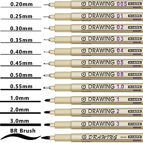 Muchcute Micro Fineliner Drawing Pens