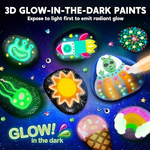 Glow in the Dark Rock Painting Kit