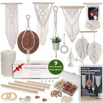 Macrame Kit with 9 Projects