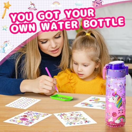 Unicorn DIY Water Bottle Kit