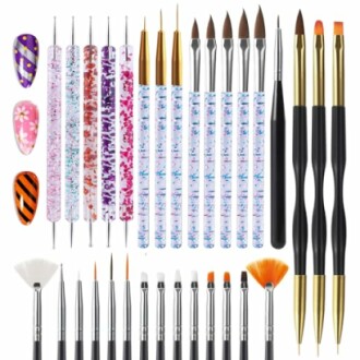 Artdone 31pcs Nail Art Brushes
