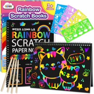 ZMLM Scratch Paper Art-Crafts Gift
