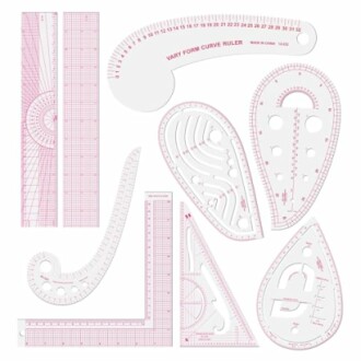 Fashion Clear Metric Sewing Ruler Set