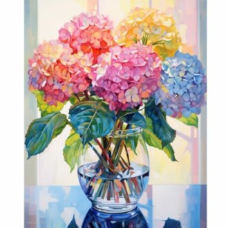 Ausanrl Hydrangea Diamond Painting
