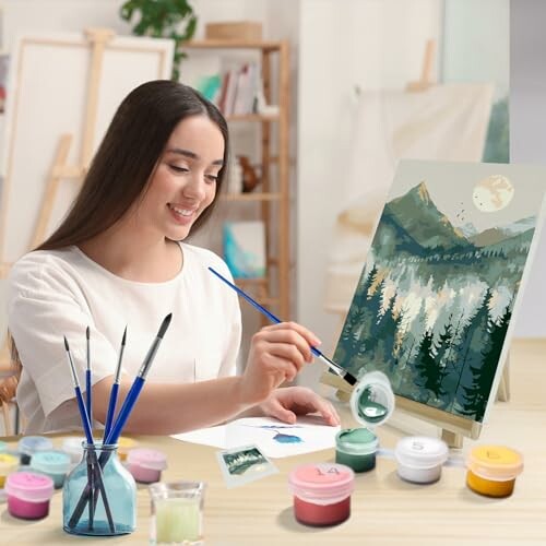 JOOZ Mountain Paint by Number Kit